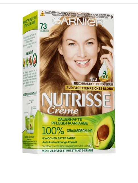 Kem nhuộm tóc GANIER NUTRISSE thảo dược phủ bạc 100%