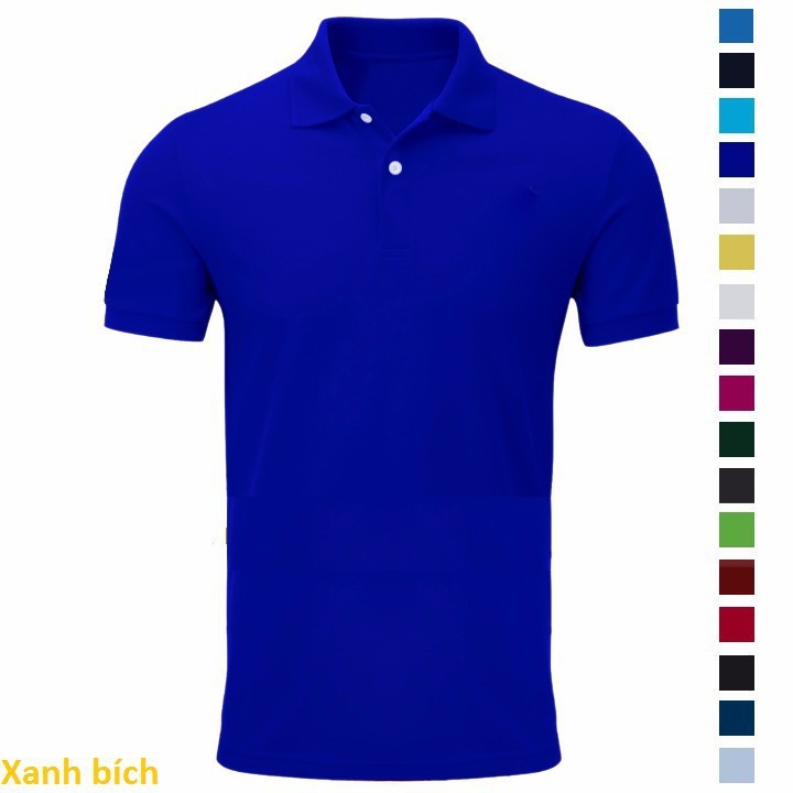 Áo Thun Nam Cổ Bẻ Ngắn Tay,dáng ôm, thời trang cao cấp, chất cotton cực mát 4 màu trơn