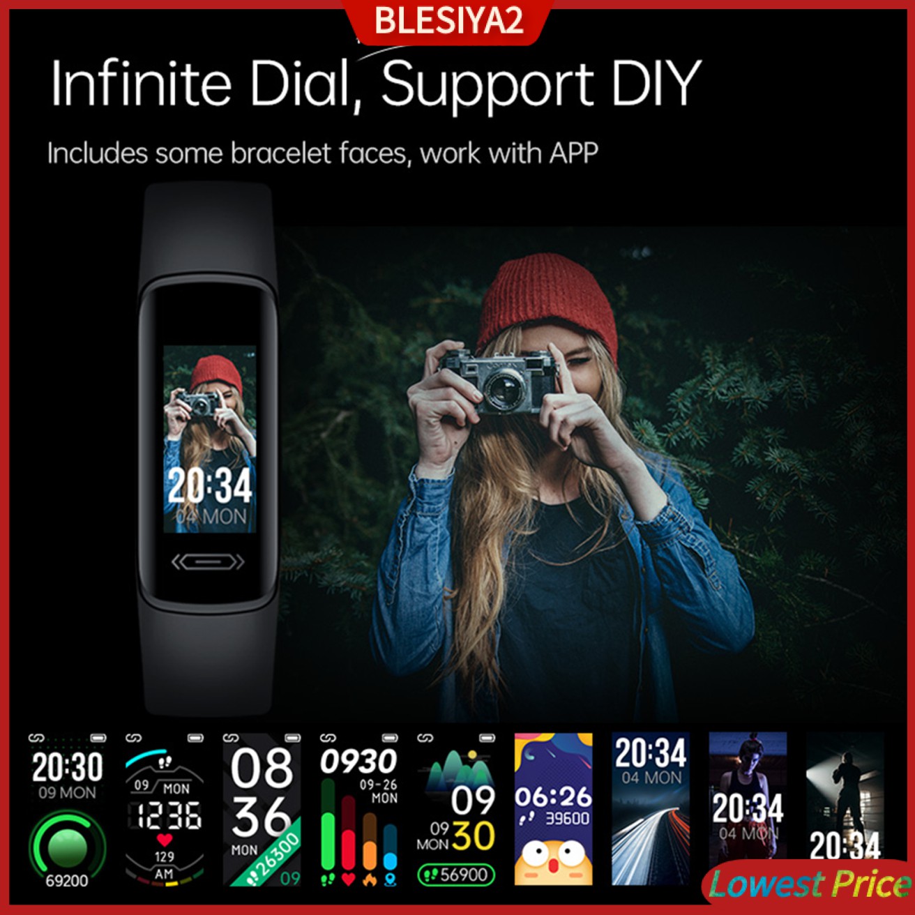 (Hàng Mới Về) Đồng Hồ Thể Thao Thông Minh Kết Nối Bluetooth V101 Chống Nước Ip68