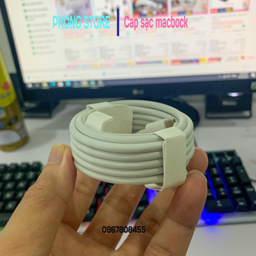 Dây cáp sạc nhanh 2 đầu type c dài 2m / Cáp sạc PD chân usb c - Phong store