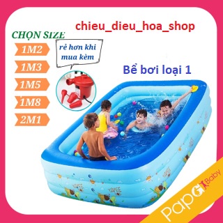 BỂ BƠI PHAO BƠI CHỮ NHẬT 3 TẦNG (1,2m.1,3m.1,5m.1,8m. 2,1m) HÀNG CAO CẤP LOẠI 1