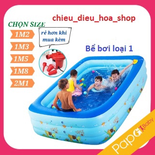 BỂ BƠI PHAO BƠI CHỮ NHẬT 3 TẦNG (1,2m.1,3m.1,5m.1,8m. 2,1m) HÀNG CAO CẤP LOẠI 1