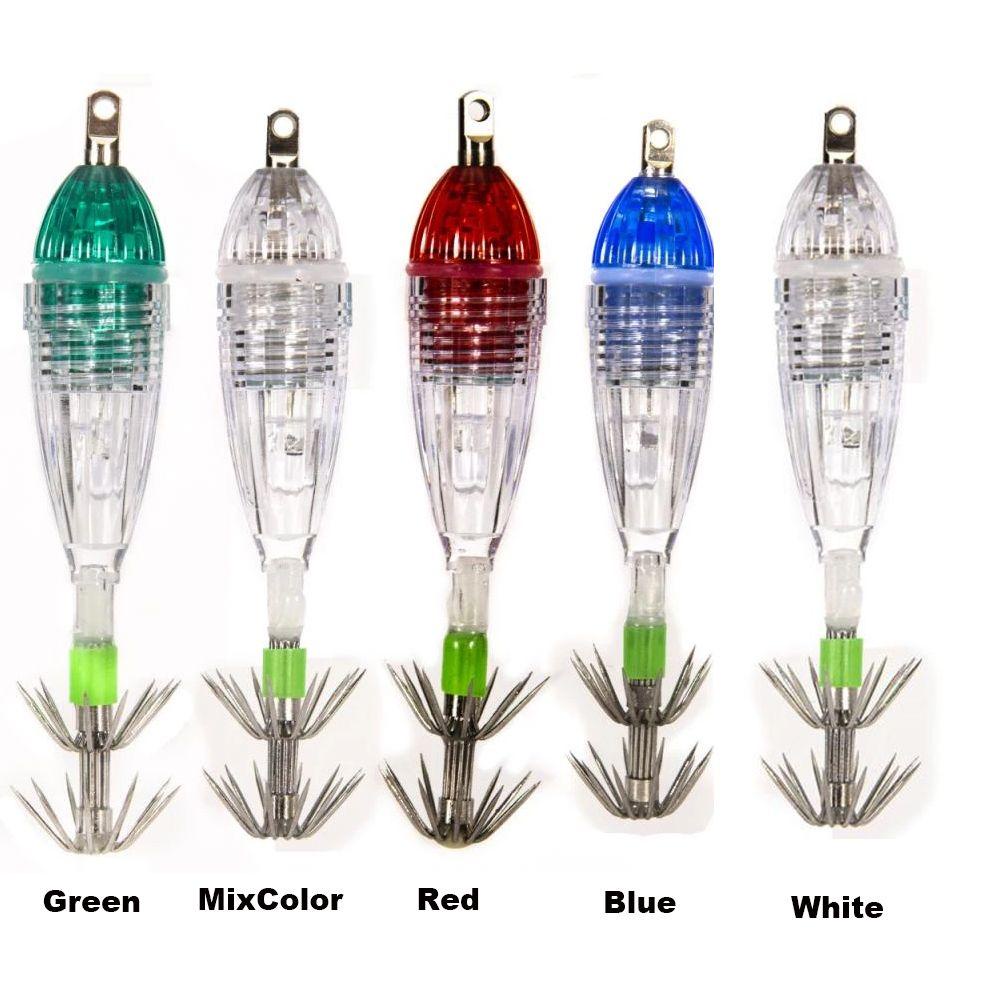 Đèn LED Zaijie 24 Bóng Có Móc Hình Con Mực Dùng Để Câu Cá Dưới Nước