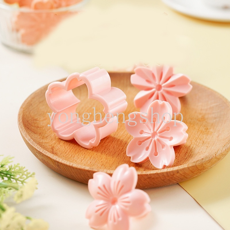 Set 5 Khuôn Cắt Bánh Quy Tạo Hình Hoa Anh Đào Trang Trí