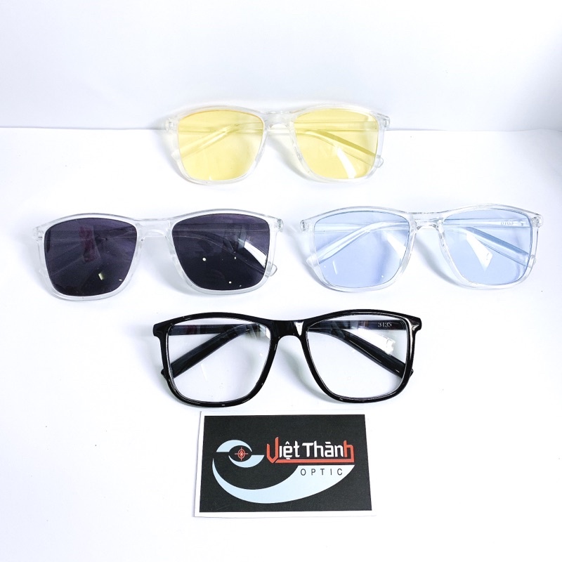 Kính Tây Phom To Thời Trang Đi Biển Chụp Hình Giá Rẻ Nhất Shopee Lắp Được Kính Cận Có Màu Râm Độ