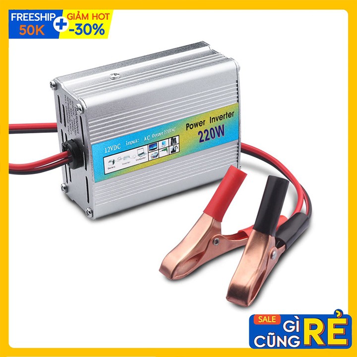 Máy đổi nguồn điện công suất 220W từ 12V sang 220V