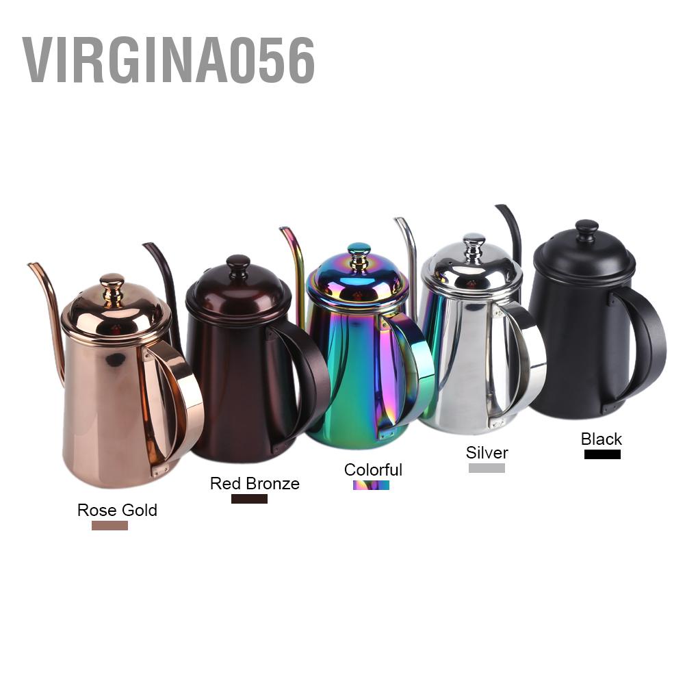 Hàng Hot 650ML Thép không gỉ chính xác có vòi cổ ngỗng Ấm siêu tốc Cà phê Trà Nhà nấu bia nhỏ giọt Hàng giao ngayVirgina056