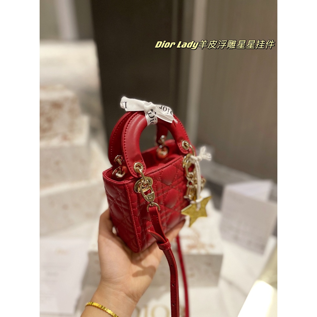 Túi Đeo Chéo DIOR Thêu Chữ Thời Trang Cho Nữ