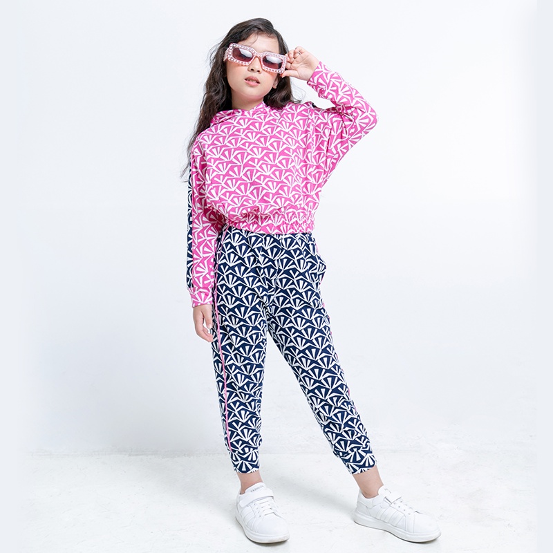 Bộ quần áo dài tay họa tiết JOOKYLI chất thun thoải mái giữ ấm tốt thiết kế cao cấp