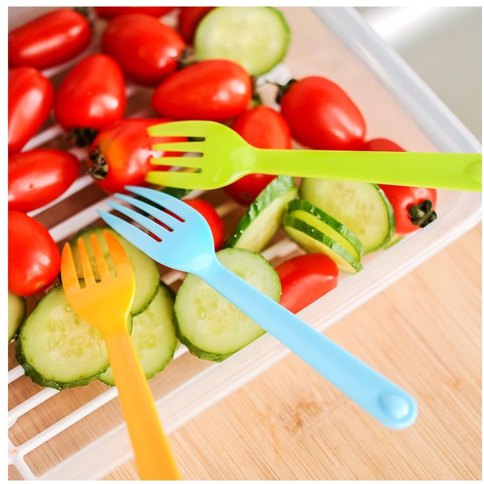 BỘ 4 NĨA PICNICA INOMATA CÓ HỘP ĐỰNG giúp giữ thìa được vệ sinh, dễ mang đi khi ra ngoài, mang theo ăn cơm văn phòng