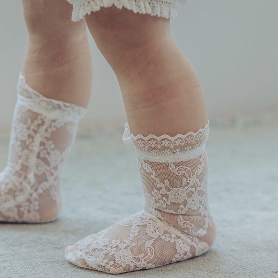 Tất ren handmade Hàn Quốc siêu xinh cho bé gái