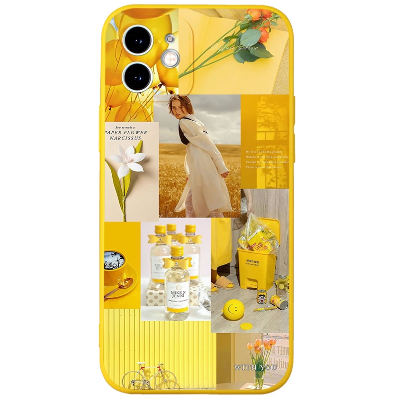 Ốp lưng JURSUE mềm hình dễ thương đẹp cho iPhone 13 12 11 Pro Max SE 2020 X XR XS 8 7 ip 6S 6 Plus Y2081