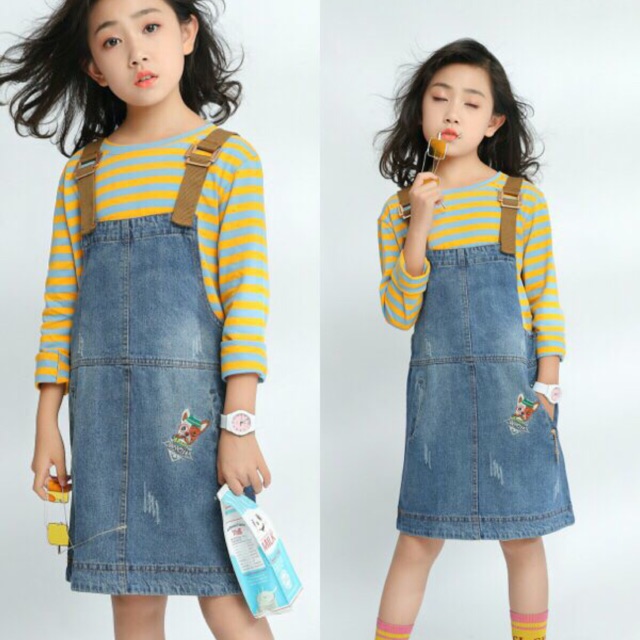 Set yếm bò cho bé gái lớn