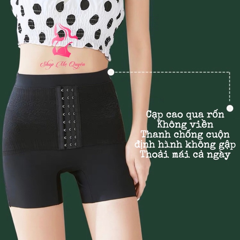 Quần gen bụng mặc váy cài trước chống cuộn , quần gen định hình nâng mông giảm eo cao cấp