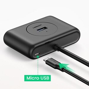 Hub Chia USB 3.0 4 Cổng Tốc Độ 5Gbps Ugreen CR113 - BH 18T Chính Hãng