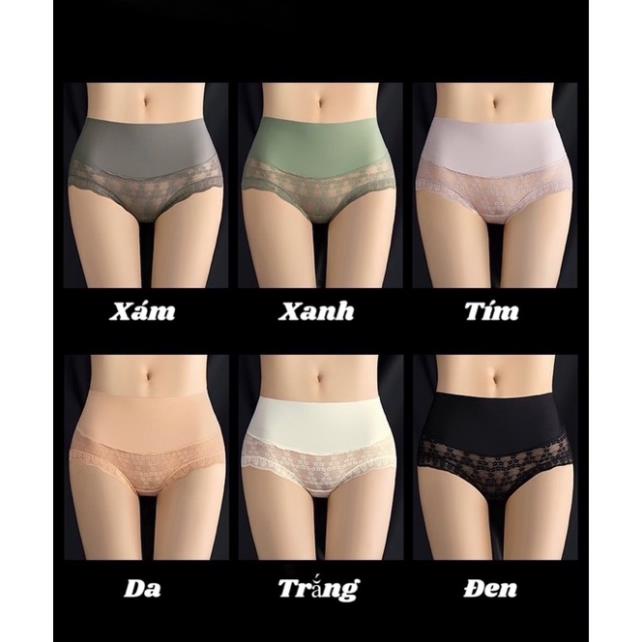 Quần Lót Su Lụa Cradin Ren Cạp Cao Gen Bụng Tàng Hình 6331