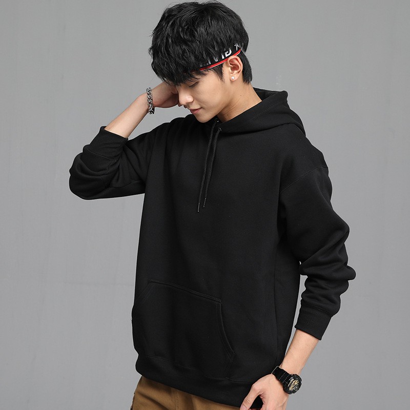 Áo HOODIE BASIC Trơn 4 Màu UNISEX LISANNA Chất liệu Nỉ Bông