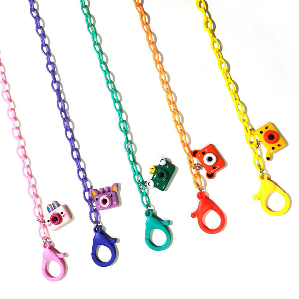 58cm Candy Color Acrylic Fashion Women Children Face Shield Chain Glasses Chain Anti-lost Lanyard Chain Jewelry