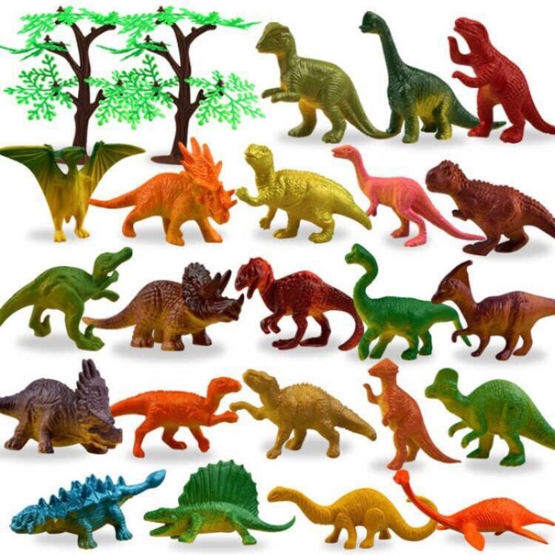Mô hình 22 khủng long mini xinh xắn