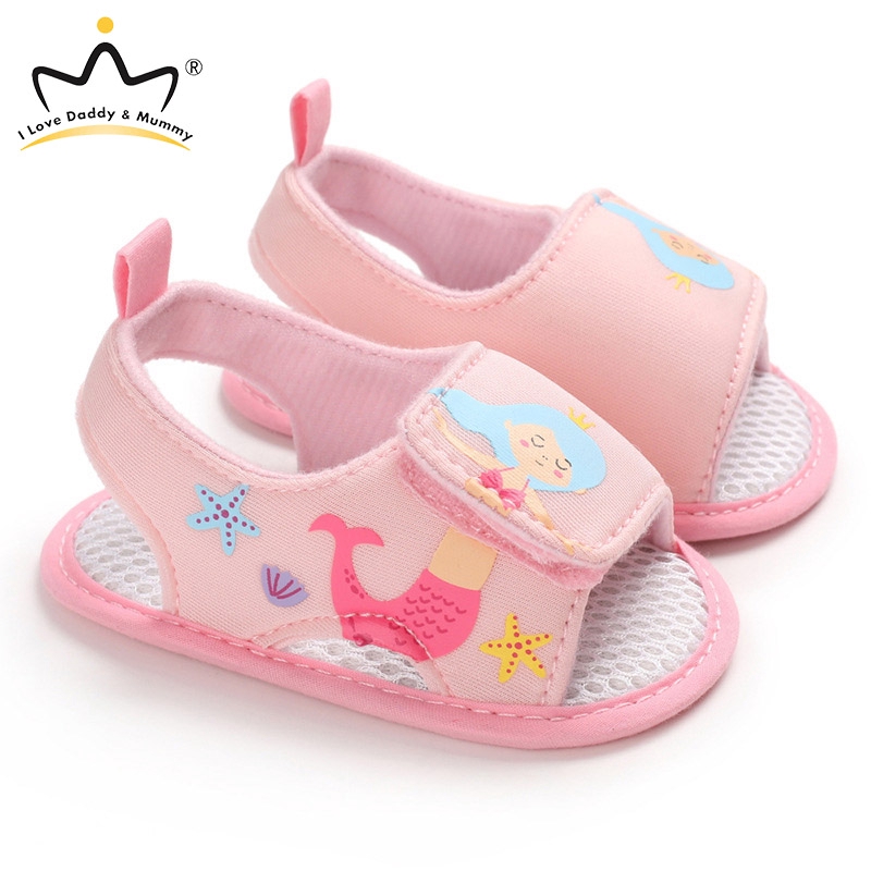 Giày sandal cotton mềm không trượt thời trang mùa hè dành cho bé tập đi
