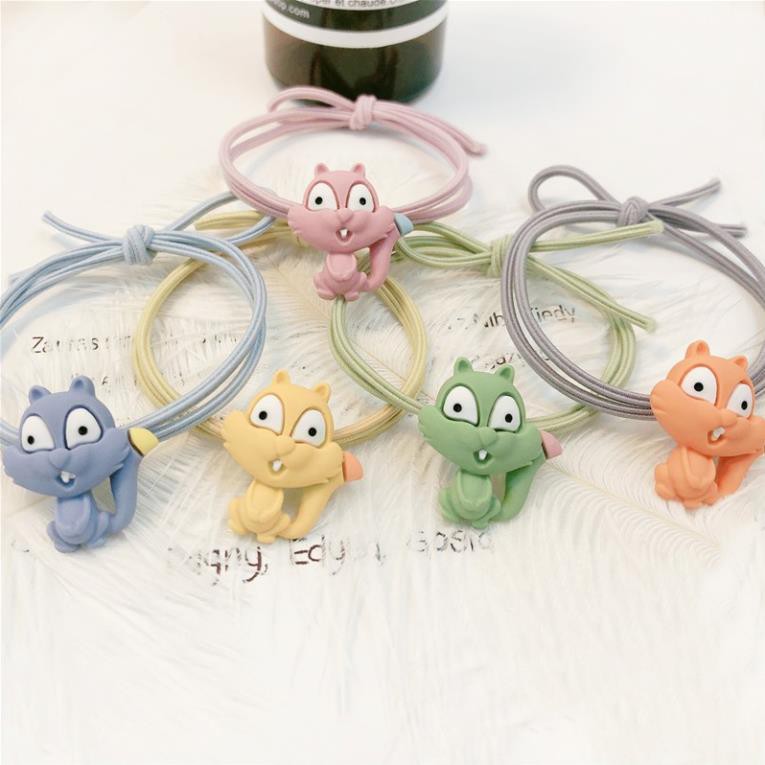 Dây thun cột tóc buộc tóc hình con sóc cute 047
