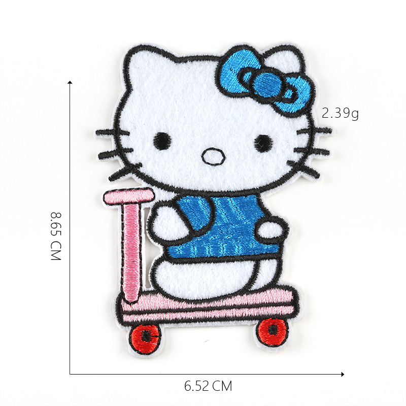 HELLO KITTY Miếng Dán Ủi Quần Áo Hình Hello Kitty