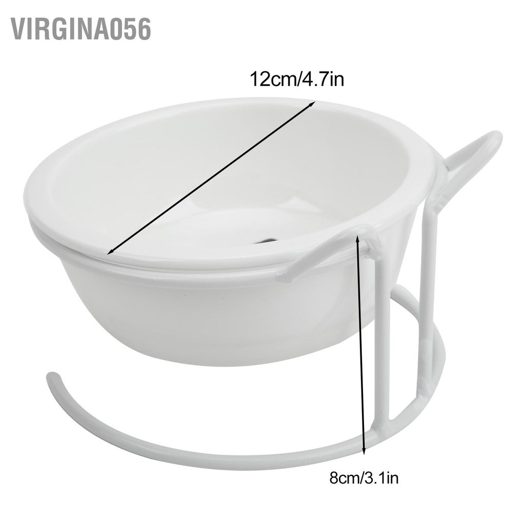 Có thể bán buôn Bát sứ cao cấp cho mèo chống trượt đựng thức ăn có thể nghiêng giá đỡ kim loại thú cưng Cún Virgina056 Hàng giao ngay