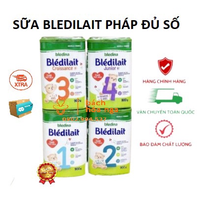 [SB] Sữa Bột Bledilait Pháp Hộp Giấy 900g Cho Bé Đủ Số - MẪU MỚI