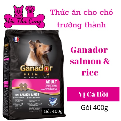 Thức Ăn Hạt Khô Ganador Đồ Ăn Cho Chó Con, Chó Lớn 400g - YÊU THÚ CƯNG