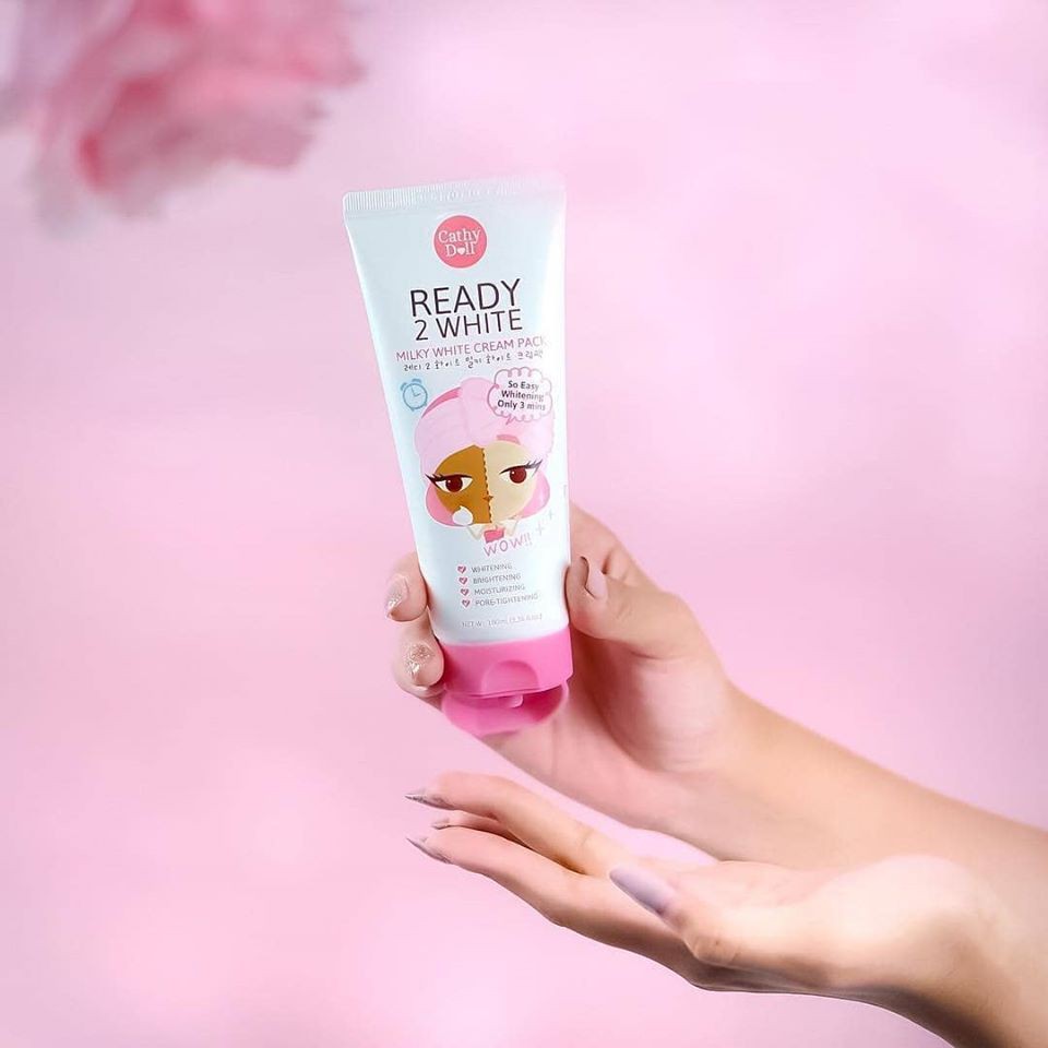 Mặt Nạ Sữa Ủ Trắng Da Cấp Tốc Cathy Doll Ready 2 White Thái Lan 100ml