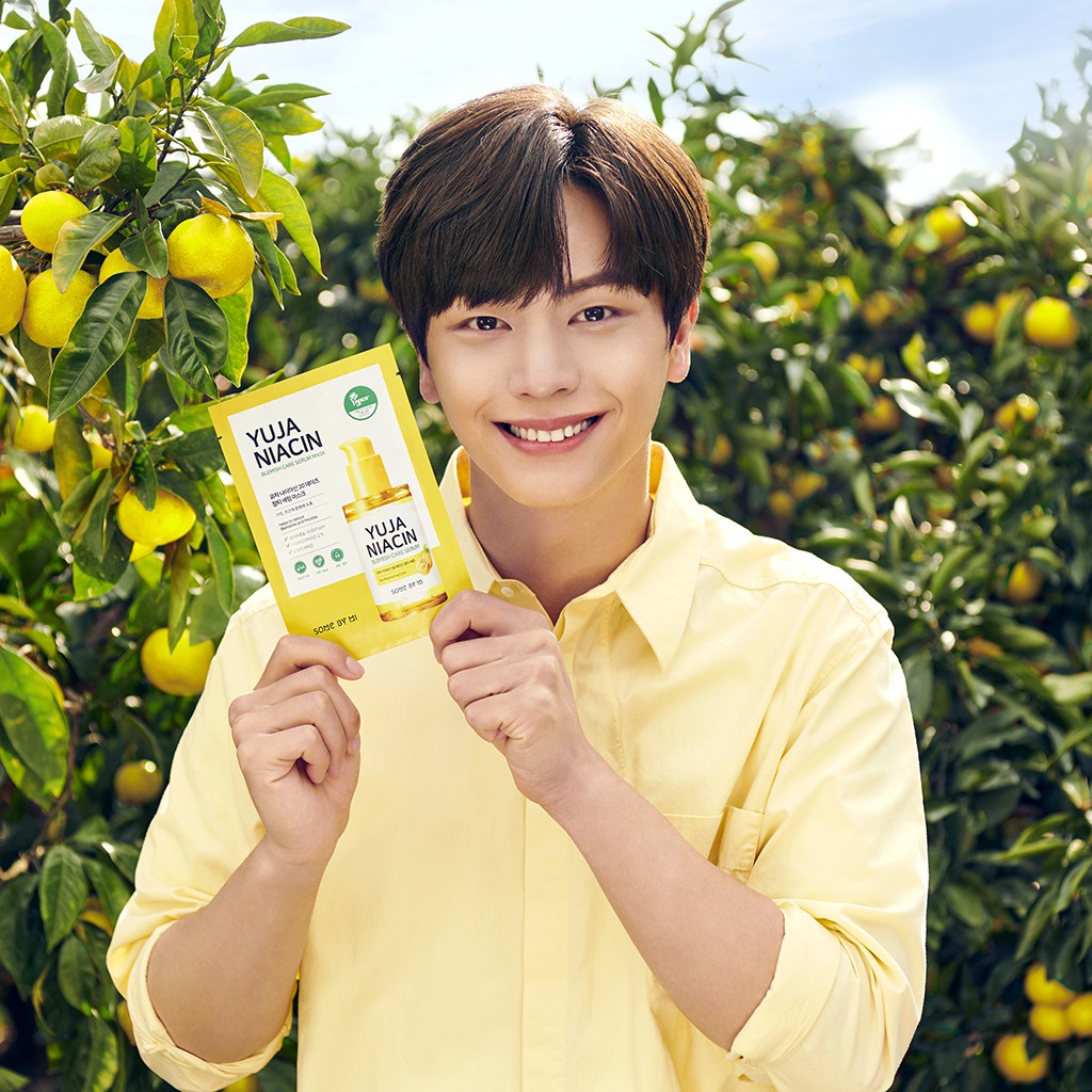 Hộp 10 Miếng Mặt Nạ Giấy Dưỡng Trắng Sáng Da Some By Mi Yuja Niacin Blemish Care Serum Mask 25g