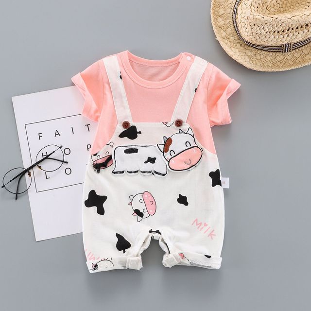 Bộ body đùi ngắn tay bodysuit cho bé trai bé gái sơ sinh - quần áo trẻ em ngắn tay vải cotton cực mềm mại