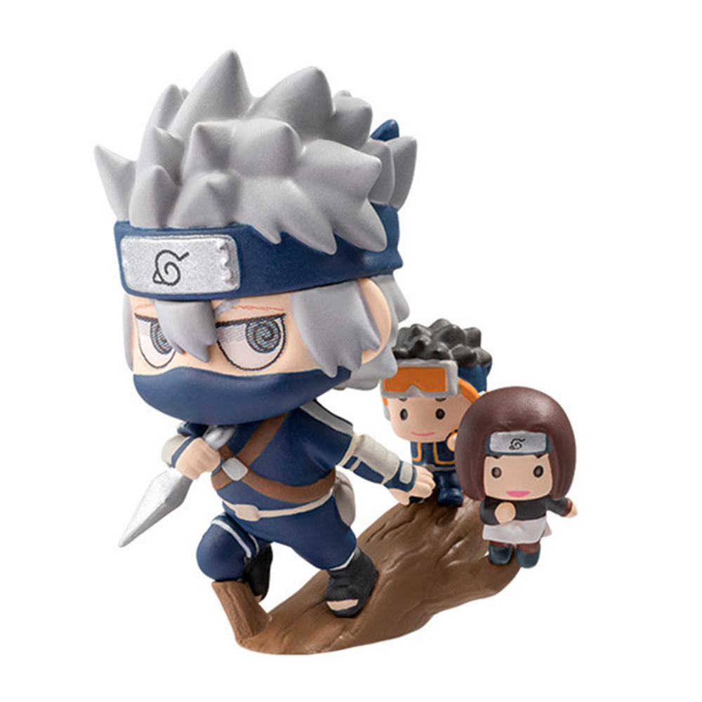 Set 6 Mô Hình Nhân Vật Phim Hoạt Hình Naruto Bằng Pvc