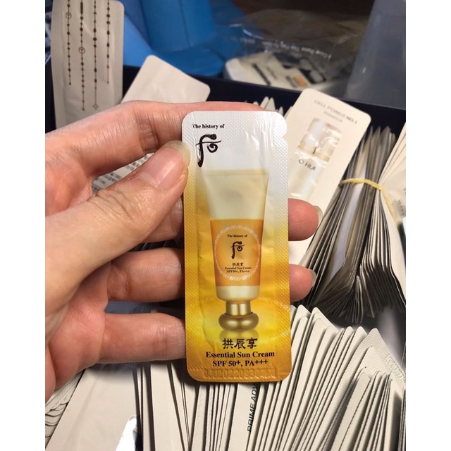 gói sample ohui whoo sum37 nội địa Hàn Quốc - giá 1 gói - serum kem dưỡng tinh chất vàng