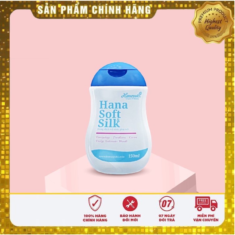 [ SALE SHOCK ] Dung Dịch Vệ Sinh Phụ Nữ Hana Soft Silk Hanayuki  chính hãng 100% - HANAYUKI CLINIC