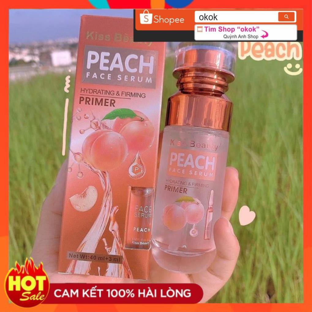 [FreeShipMax] Kem lót dưỡng ẩm làm săn chắc tạo độ bóng Peach kissbeauty