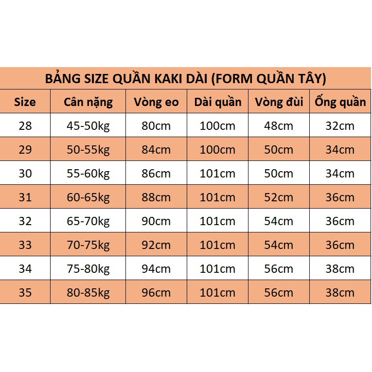 Quần kaki dài, form may như quần jean, size từ 45kg đến gần 80kg, chất kaki co giãn - NH Shop | BigBuy360 - bigbuy360.vn