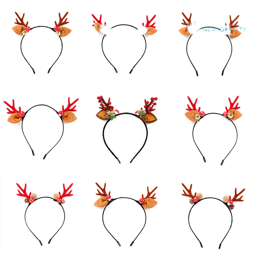 Băng Đô Cài Tóc Hình Sừng Tuần Lộc Giáng Sinh