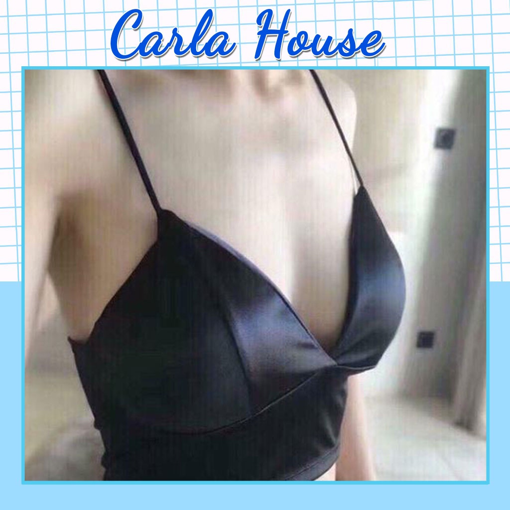 Áo Bra Lụa Phi Bóng 8 Nấc Cài CARLA Siêu Hot