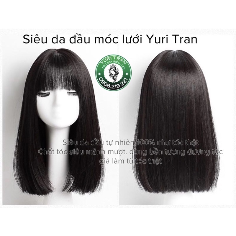 SIÊU DA ĐẦU MÁI THƯA CHẤT TÓC MƯỢT NHƯ TÓC THẬT - DÙNG NHIỆT VÔ TƯ - TẶNG KÈM LƯỚI TRÙM XỊN
