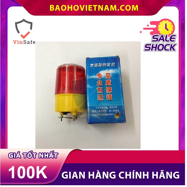 Đèn xoay cảnh báo dùng năng lượng mặt trời đế 3 chân