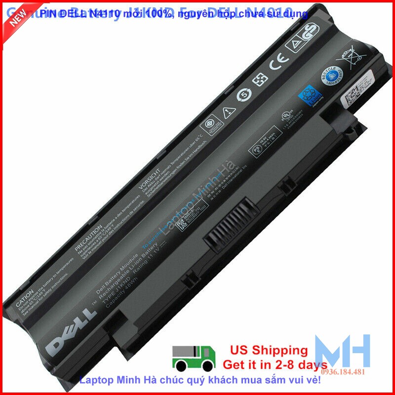 Pin Laptop Dell Inspiron J1KND N4010 N5010 N4110 N3010 Vostro 1450 N5110 14R N4120 N4010D-158 N4010 N4050 N5110 N5050