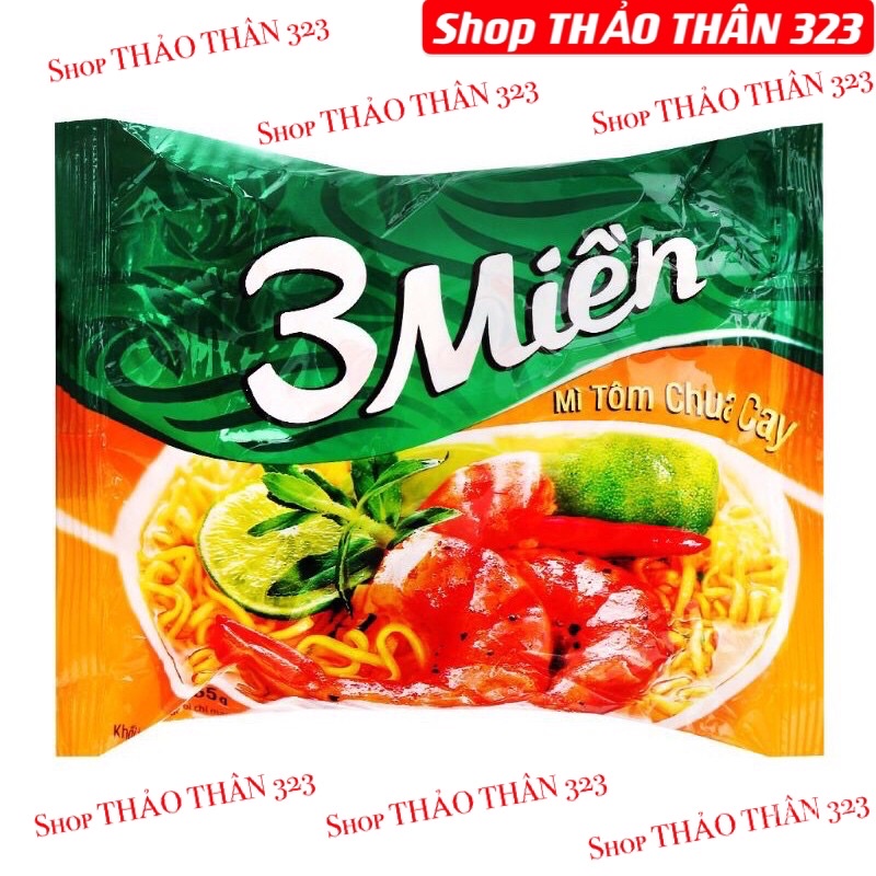 Mì Ăn Liền 3 Miền Tôm Chua Cay 65g