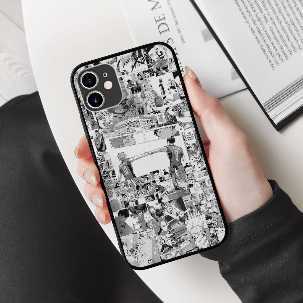 Ốp Lưng Haikyuu manga collage 2 truyện tranh cho Iphone 5 6 7 8 Plus 11 12 Pro Max X Xr PAP20210996
