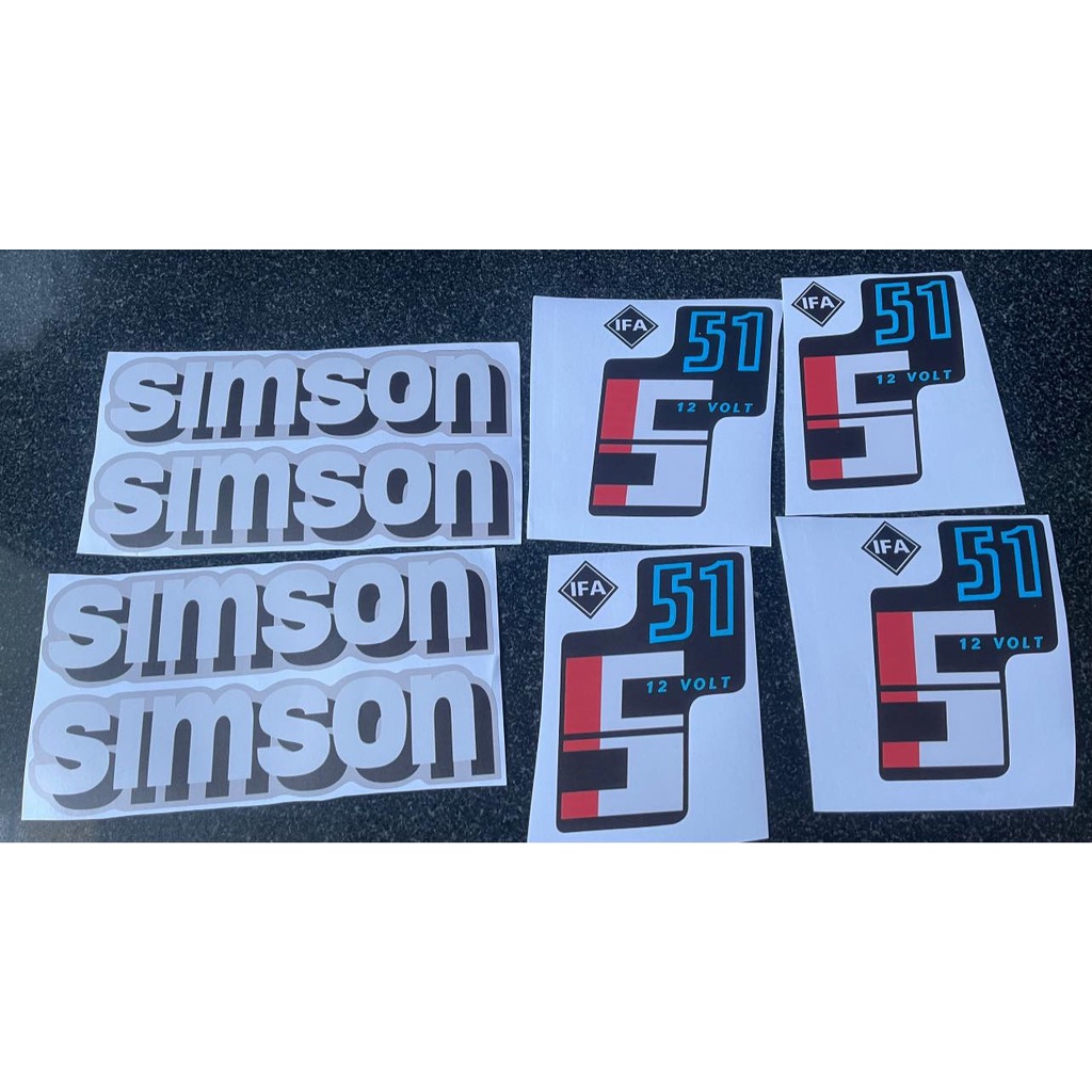 Hình dán tem xe logo cho SIMSON S50 S51