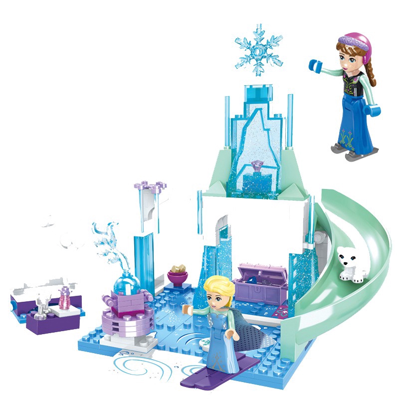 [Mã LIFETOYS1 giảm 30K đơn 99K] Bộ 188 mảnh lắp ghép xếp hình lâu đài công chúa Elsa xinh xắn