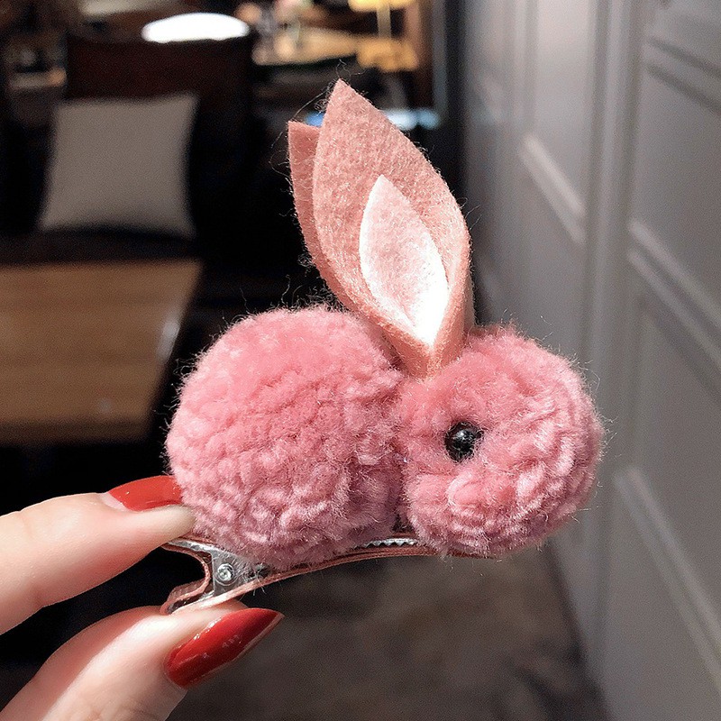 Kẹp tóc bé thỏ con cho bé cute cho bé gái dây siêu mềm êm tóc