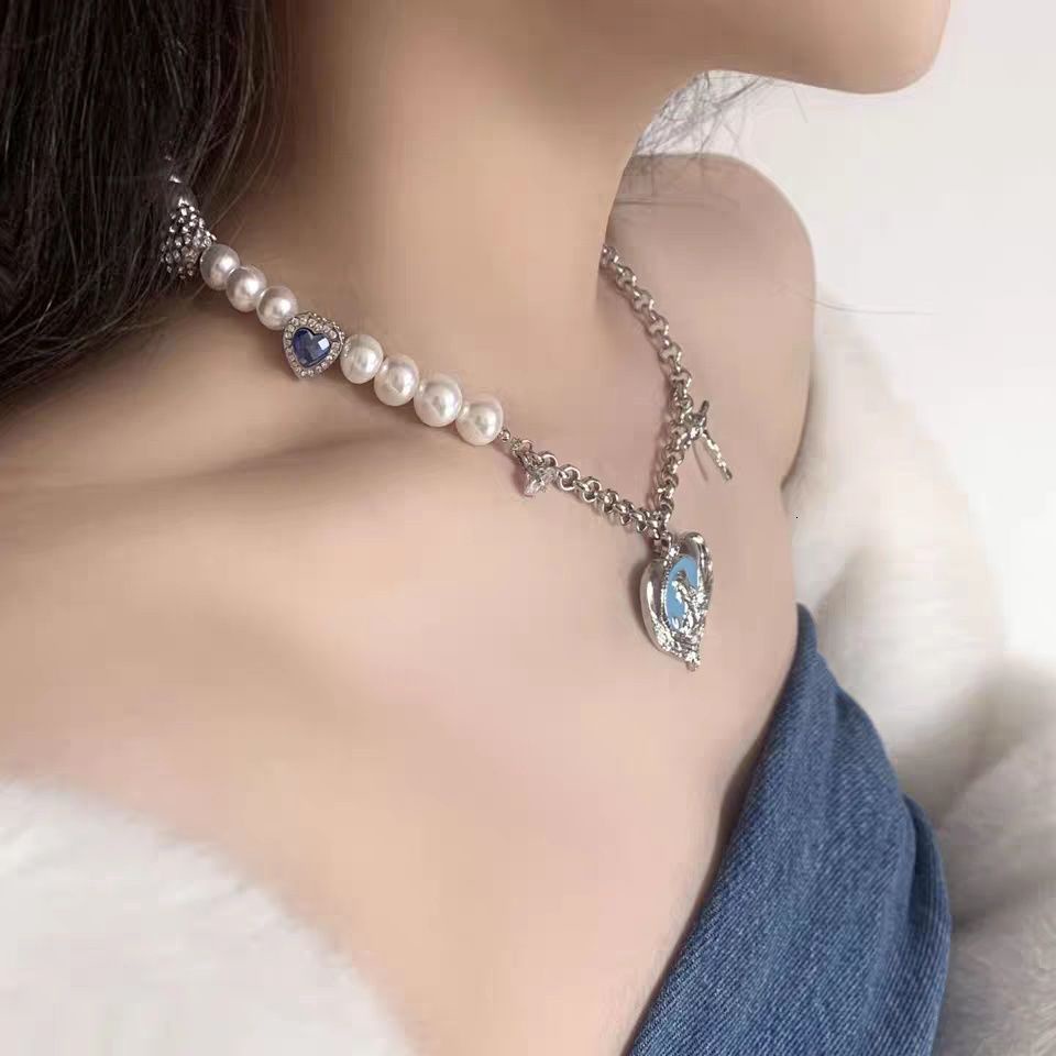 vòng cổ Đính Ngọc Trai Mặt Thánh Giá