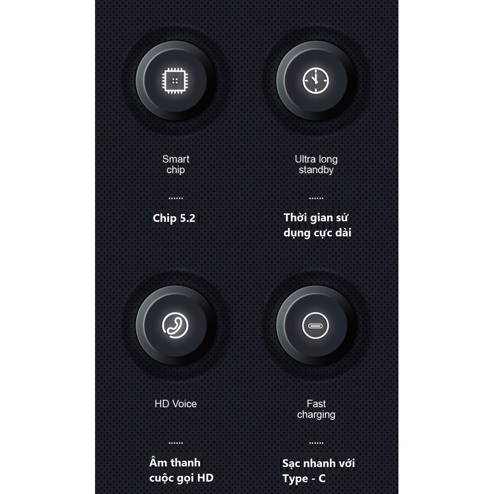Tai Nghe Bluetooth X15 Chip 5.2 Pin 300mAh Đàm Thoại - Nghe Nhạc Từ 20 - 40 Giờ Tùy Theo Mức Âm Lượng ,  Led Báo % Pin.