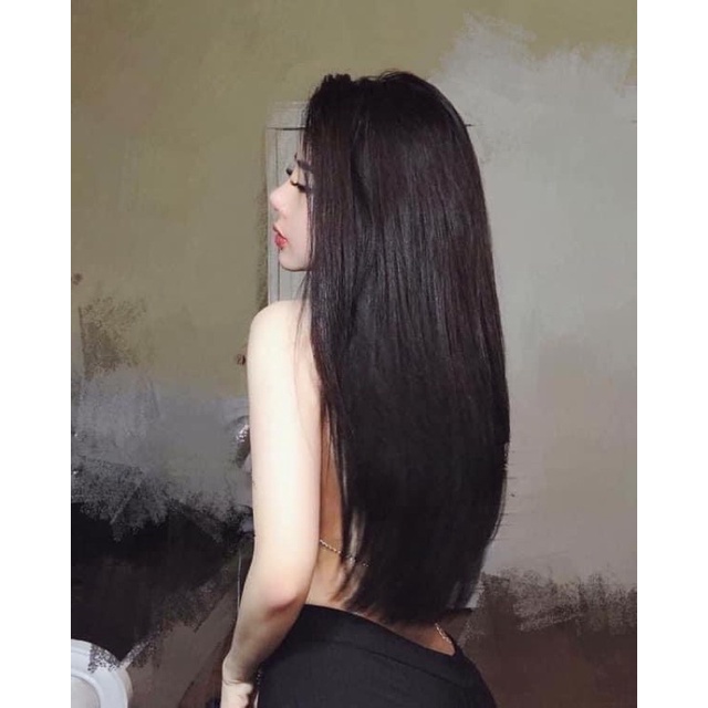 KU11 tóc giả kẹp u thẳng dài siêu đẹp